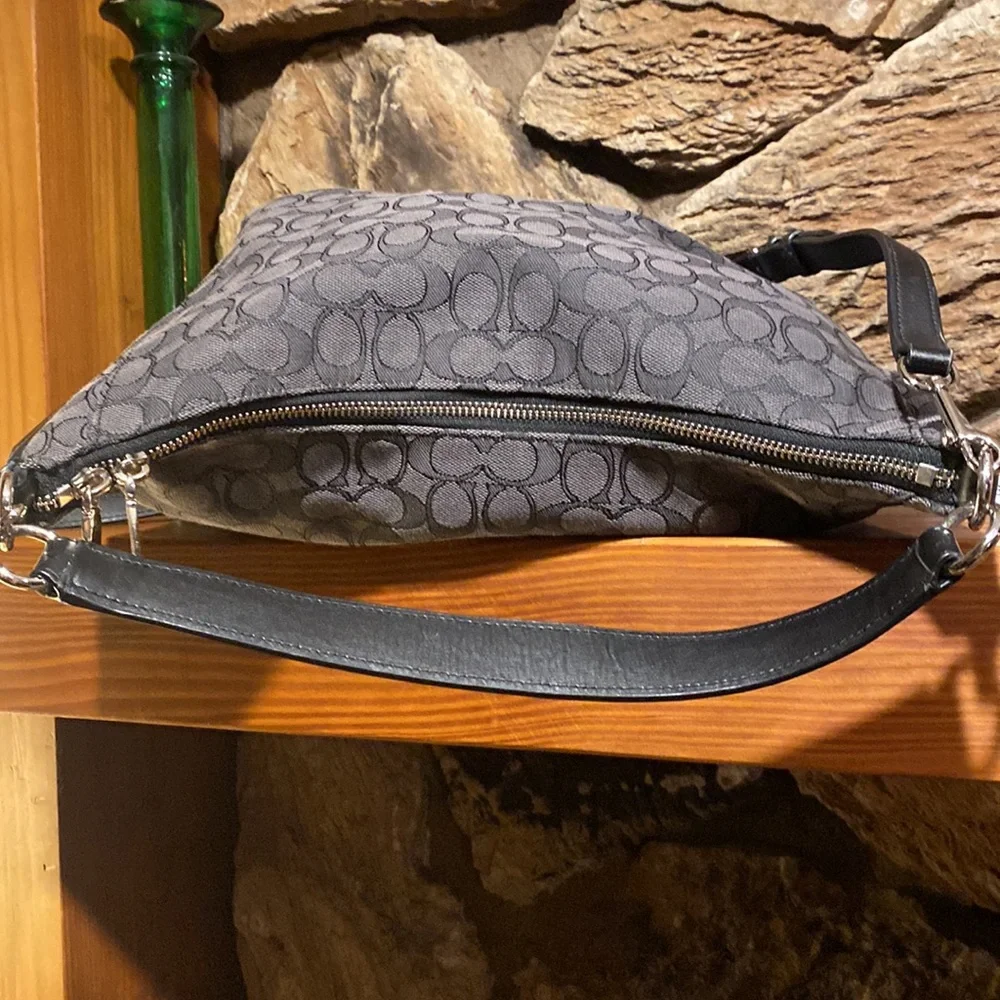 Coach celeste signature shoulder bag crossbody in black smoke - Picture 3 of 9